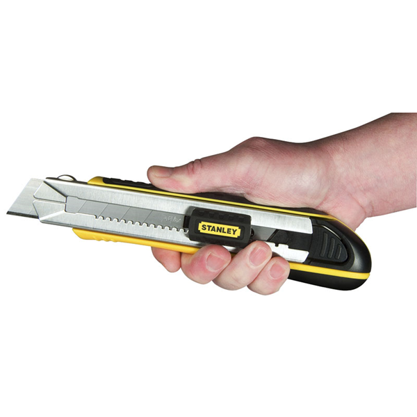 Cutter Fatmax Stanley avec casse-lames intégré 18 mm 1-10-481