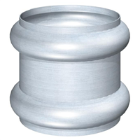 Bague double en zinc naturel Rheinzink pour descente de 80 MM