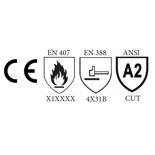 Gant anti-coupure haute visibilité enduction nitrile 9 16-323-CHA9