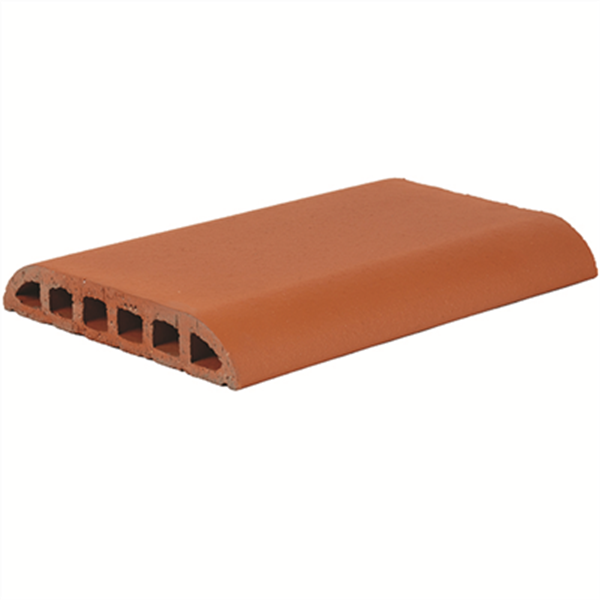 Chaperon plat en terre cuite Terreal CH01 - Rouge - 40 x 28 x 5 cm