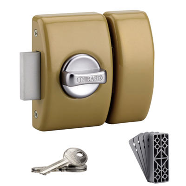 Verrou pour porte d'entrée Design Thirard cylindre 45 mm 371515 371515