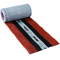Closoir souple ventilé Metalroll Monier - Rouge sienne - 32-38 CM x 5 M