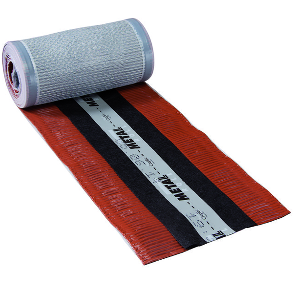 Closoir souple ventilé Metalroll Monier - Rouge sienne - 32-38 CM x 5 M