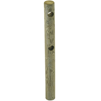 Poteau intermédiaire pour clôture en pin traité classe 4 vert - Ø 140 mm x 1,50 M