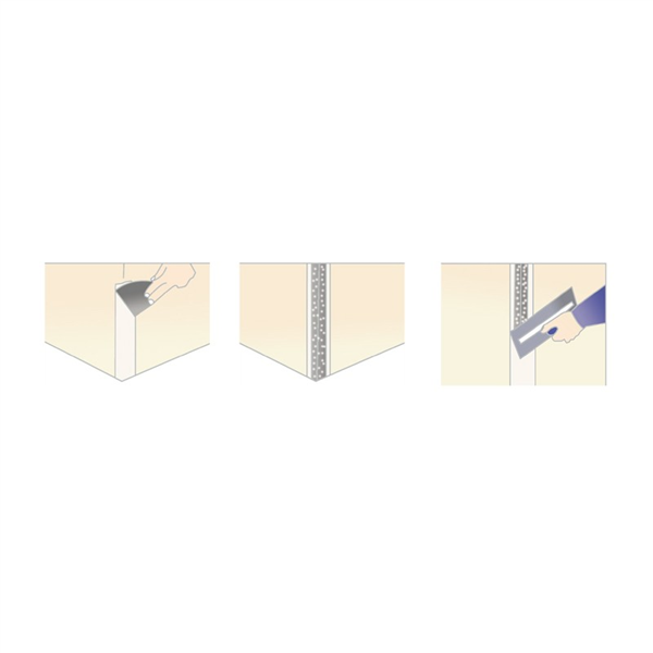 Cornière renfort d'angle perforée 25 x 25 mm - 2,50 m