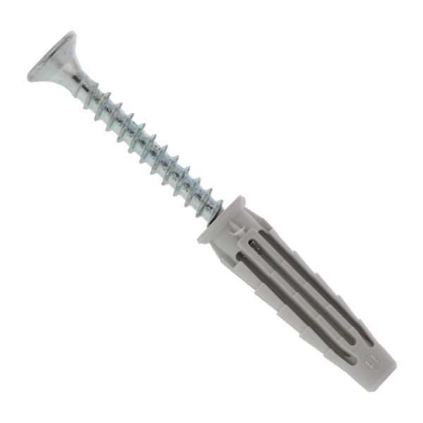 Cheville nylon Pro6 Spit vis matériaux pleins et creux 8 x 40 mm x50