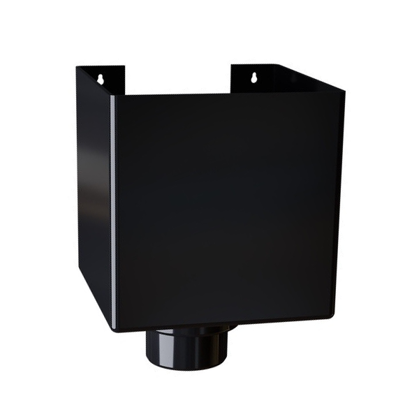Boîte à eau MEP BXC810 pour tuyaux de 80 ou 100 mm - PVC Noir