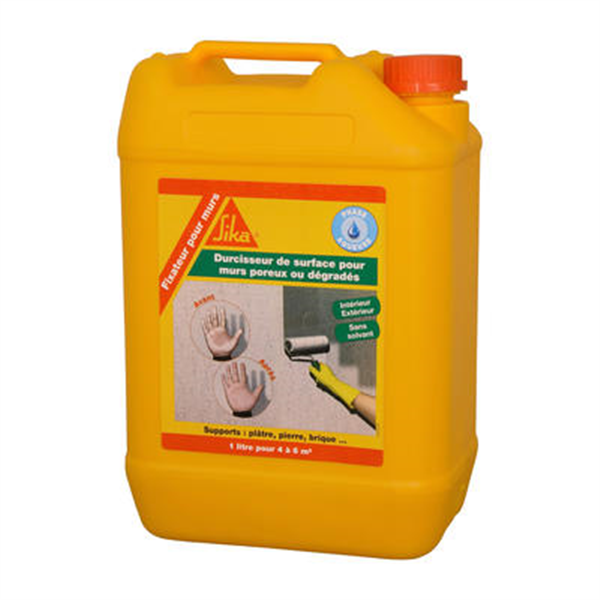 Fixateur de surface pour murs poreux ou dégradés Sika 5 litres 66131