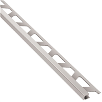 Profilé pour angles sortants de carrelage Quadec- Acier brossé- H = 10 MM x 3 M