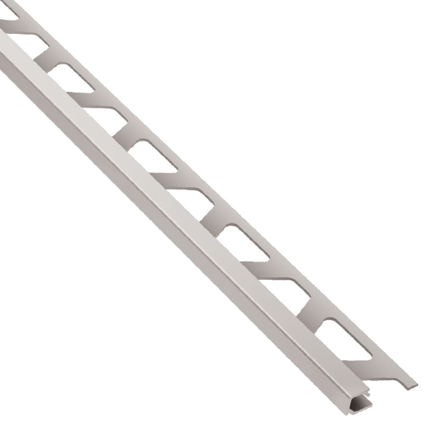 Profilé pour angles sortants de carrelage Quadec- Acier brossé- H = 10 MM x 3 M