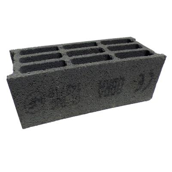 Bloc béton creux 500 x 200 x 200 mm - B60 - 4 parois 9 trous CE NF