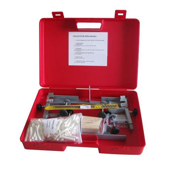 Mallette pose déporter gonds volets Gabarits, mèche accessoires inclus