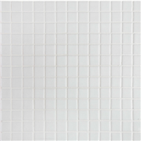 Mosaïque en émaux de verre lisse  - 2,5 x 2,5 cm - trame 31,2 x 49,5 cm
