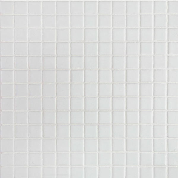Mosaïque en émaux de verre lisse  - 2,5 x 2,5 cm - trame 31,2 x 49,5 cm