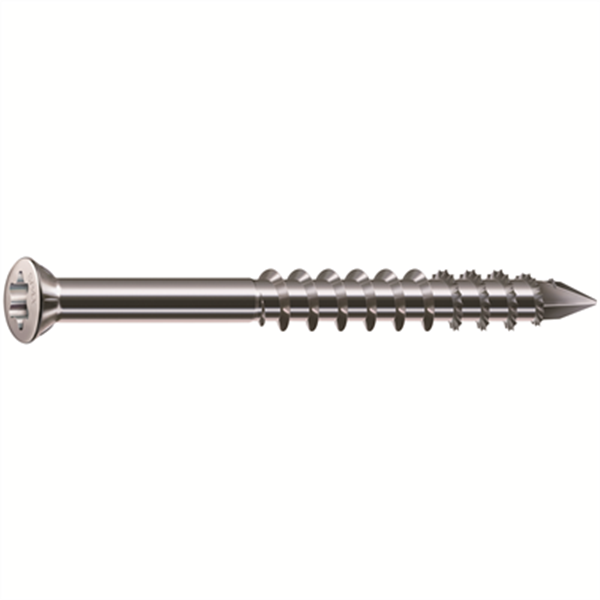 Vis façade - 4.5x60mm filetage partiel tête bombée acier inoxydable A2
