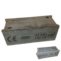 Bloc béton creux retournée 500 x 200 x 200 mm - B80 - 4 parois 9 trous