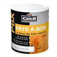 Pâte bois petites réparations intérieures PBEX Cecil naturel 250gr