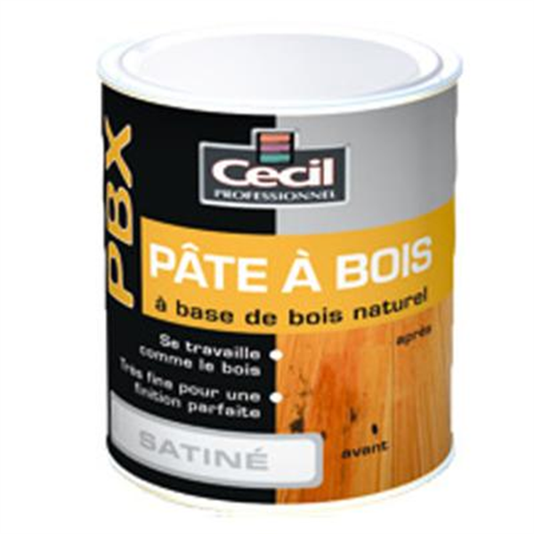 Pâte bois petites réparations intérieures PBEX Cecil naturel 250gr