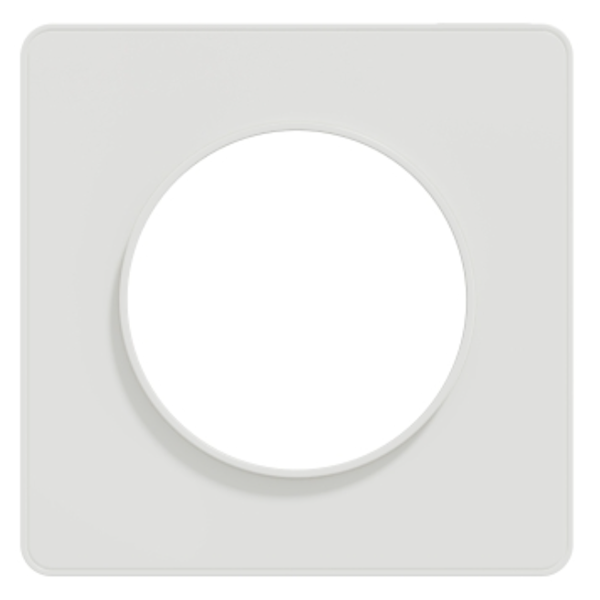 Plaque de finition simple Schneider Odace Touch - blanc RAL 9003