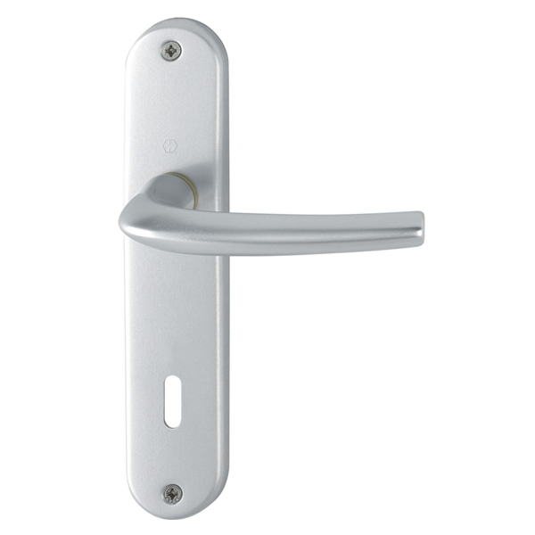 Poignée de porte clé en L SAN DIEGO Hoppe Alu finition argent 3537858