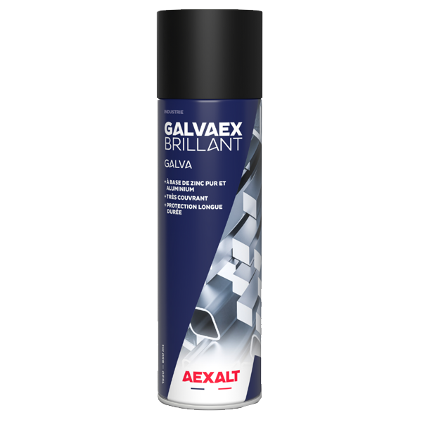 Aérosol galvanisant à froid brillant pour métaux Galvaex Aexalt - 650 ml