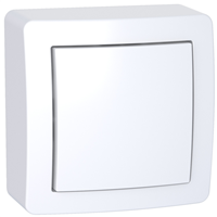 Va-et-vient en saillie Schneider Alréa - blanc - 10 A 250 V CA