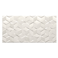 Faïence murale effet pierre avec relief Edilis Evora - 60,0 CM x 30,0 CM - ép. 8,5 MM - Blanc