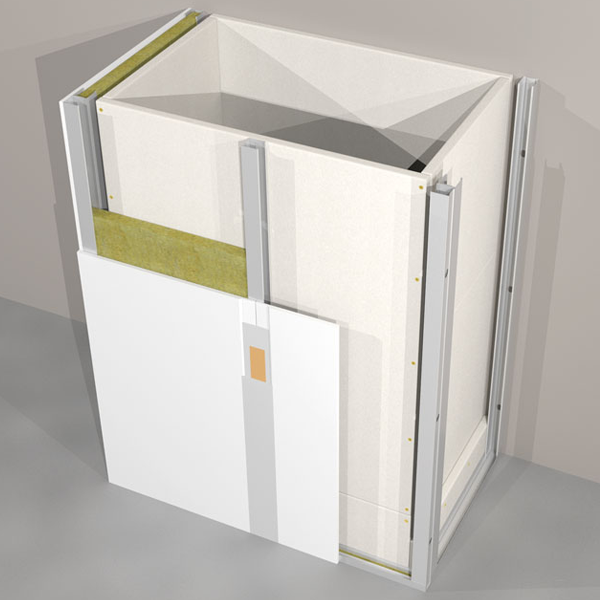Plaque protection feu Promatect-L500 - 250/120 - Bords droits - 30,0 MM