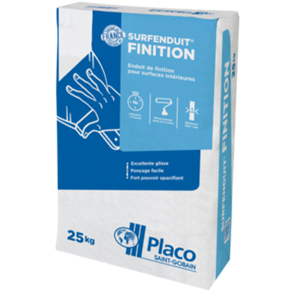 Enduit pelliculaire en poudre Surfenduit® Finition Placo® - Sac de 25 kg