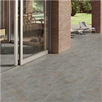 Carrelage sol extérieur effet "terre cuite" Cottoantico Grip - Ocra - 60 CM x 30 CM - Ép.9 MM