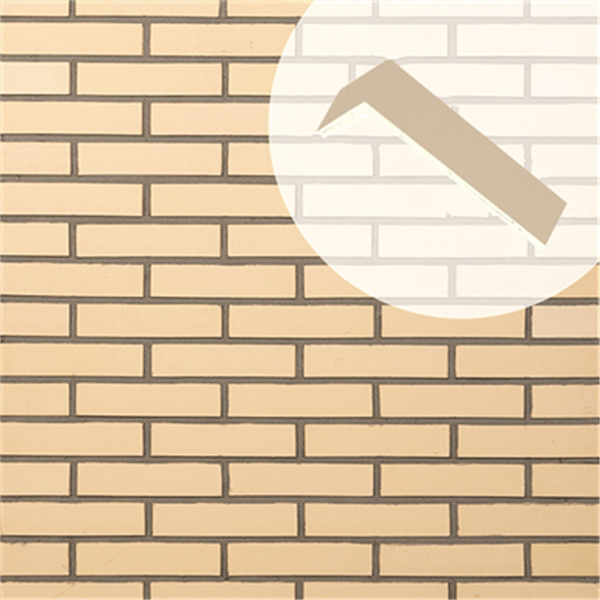 Plaquette d'angle de parement mural lisse Terreal Ton pierre - 22 CM x 10,5 CM x 14 / 50 MM