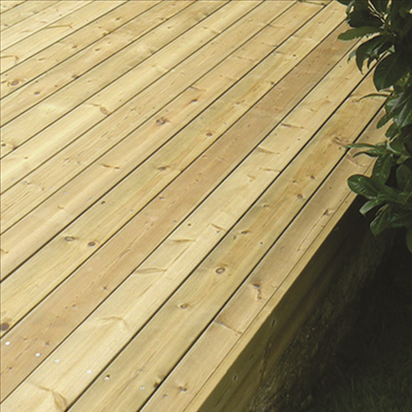 Lame terrasse bois Pin  CL4V - Classéo - 145x27mm - 5,40 M