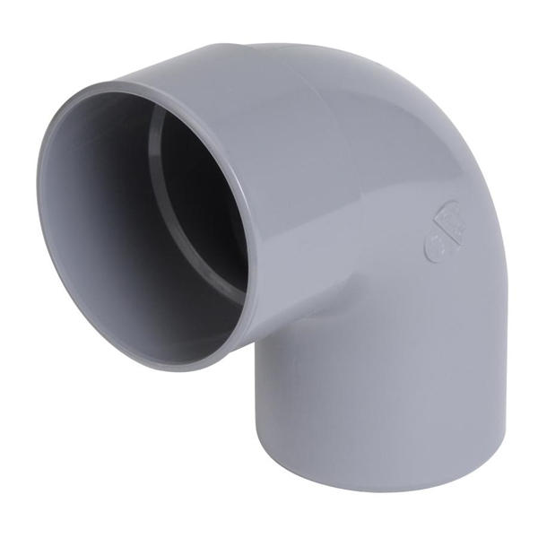 Coude PVC à coller Mâle - Femelle 87° Diamètre 80 mm NICOLL CR8