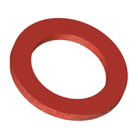 Joint d'étanchéité raccord 15 x 21 - D12 x 18 x 1.5 mm  Fibre rouge - 10