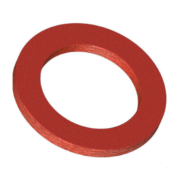 Joint d'étanchéité raccord 15 x 21 - D12 x 18 x 1.5 mm  Fibre rouge - 10