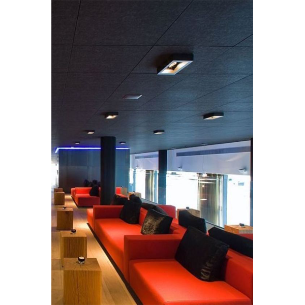 Dalle de plafond acoustique Color-all à bords X - Charcoal - 600 MM x 600 MM - ép.22 MM
