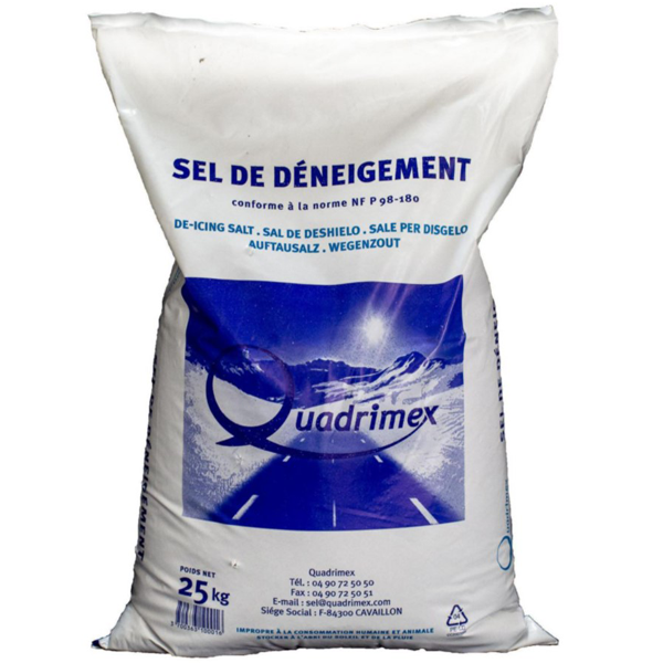 Sel déneigement préventif curatif Quadrimex Sels Sac de 25 kg