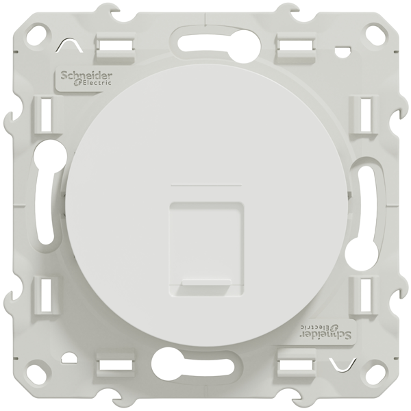 Prise RJ45 Schneider Odace - grade 3 - catégorie 6 - UTP - blanc