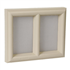 Grille d'aération Claustra PVC sable 220 x 180 mm NICOLL 1CLAU4