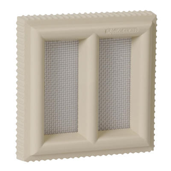 Grille d'aération Claustra avec moustiquaire 120 x 120 mm NICOLL 1CLAU2