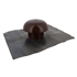 Chapeau de ventilation avec collerette d'étanchéité - diamètre 100 mm - marron