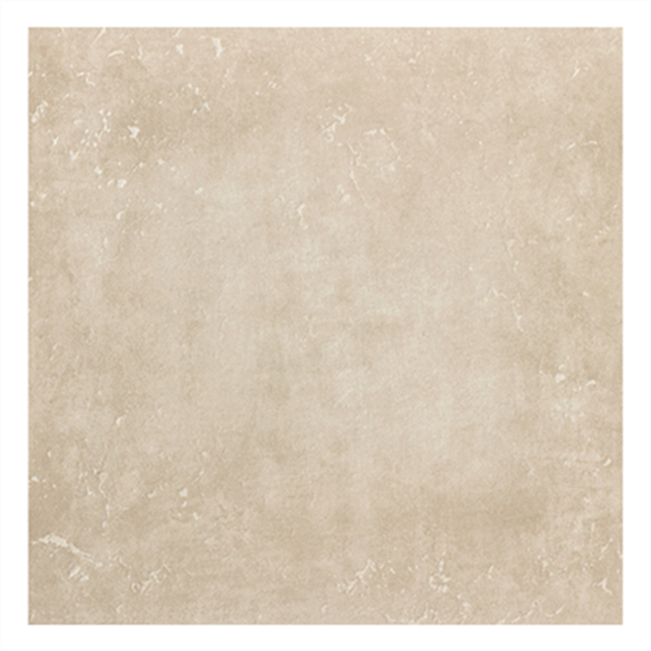 Carrelage de sol intérieur Ciment effet béton - Beige - 45,5 CM x 45,5 CM x 8 MM