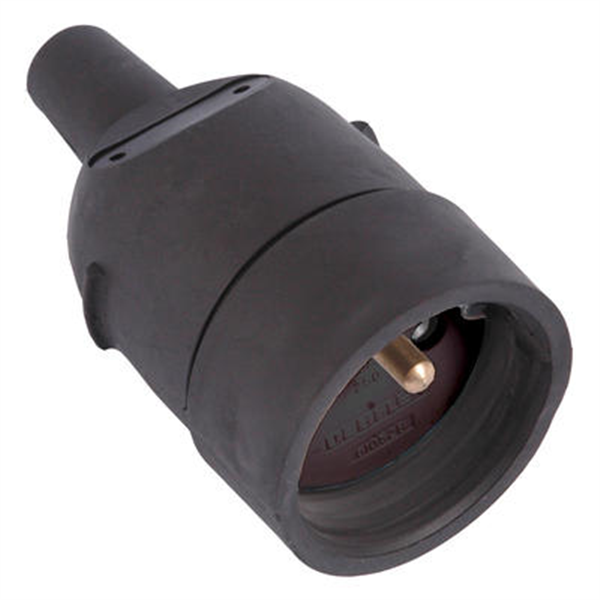 Fiche femelle 16 A douille diamètre 4.8 mm avec éclipse couleur noir Debflex 713590