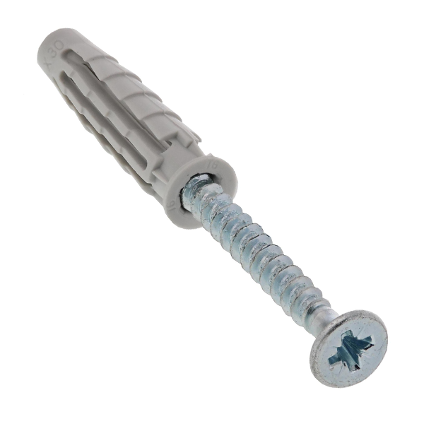 Cheville nylon Pro6 Spit vis matériaux pleins et creux 10 x 50 mm x25