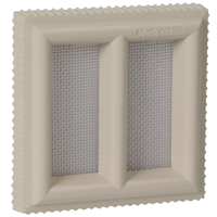 Grille d'aération Claustra avec moustiquaire 120 x 120 mm NICOLL 1CLAU2