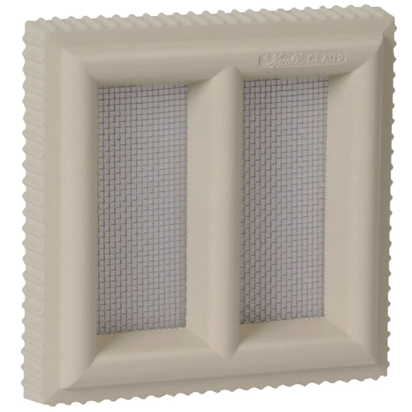 Grille d'aération Claustra avec moustiquaire 120 x 120 mm NICOLL 1CLAU2