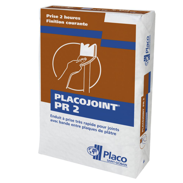Enduit en poudre pour jointoiement à prise rapide - Placojoint PR2 - Sac de 25 kg