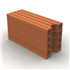 Biobric Brique Gélimatic 27 à gorge - 500x200x270 mm - 16 trous