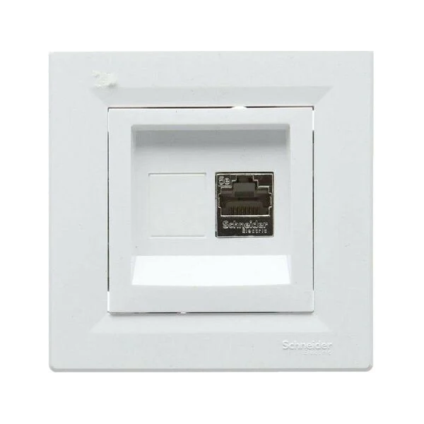 Prise RJ45 Schneider Asfora - catégorie 5 - STP - blanc