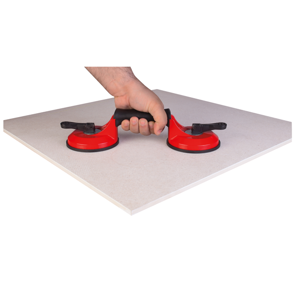 Ventouse double Rubi 66900 pour surface lisse force 55 kg